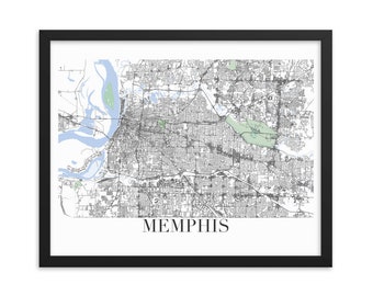 Memphis City Map - Print Your Own Custom Highly Detailed Poster!