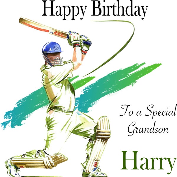 Cricket Birthday Card - Etsy UK