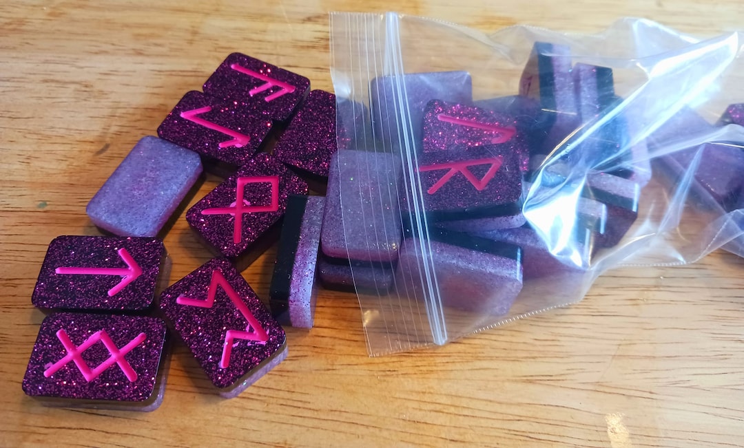 Candy Remy Rune Dark Chocolate and Cherry Themed Rune Stones - Etsy