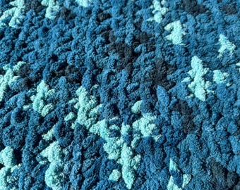 Manta de crochet Teal dreams