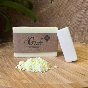Natural handmade sulphur soap | Vegan soap | Natural soap | Zero waste | Organic soap