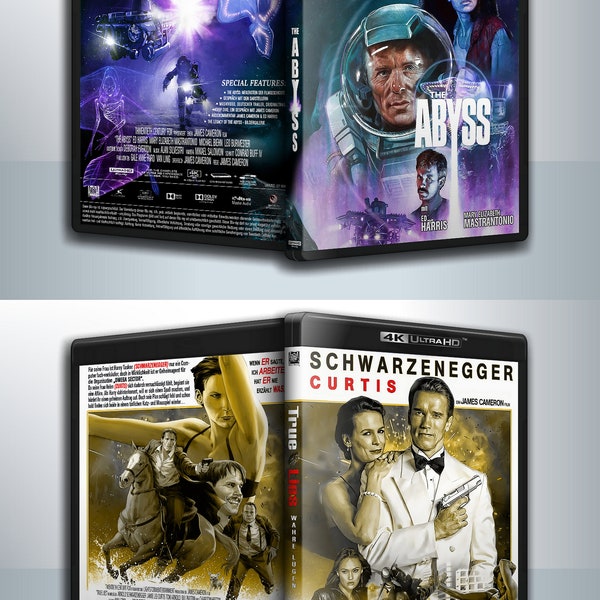 The Abyss - True Lies set of 2 Blu-ray covers for printing 4k Blu-ray 4K format German/English no film - NoMovie!
