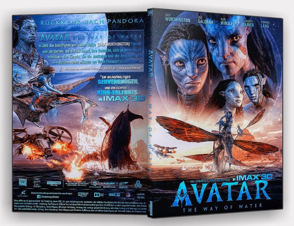 Buy Avatar the Way of Water Ultra HD DVD Slim Cover Bluray Online in
