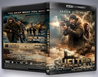 Shelter "Collector's Item" Cover for Printing! Not a Movie! in 4K on UHD Blu-ray and UHD DVD, 7mm Slim Format - not a movie cover for printing (German/English)