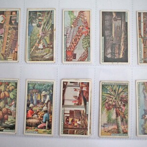 Products of the World (ca1928). Full set of fifty Player&#39;s cigarette cards.