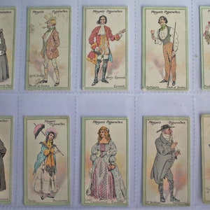Characters from Thackeray. Full set of twenty-five Player&#39;s Cigarette Cards (ca1913).