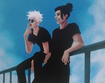 Jujutsu Kaisen Gojo & Geto Art Print A4