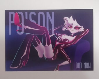 Hazbin Hotel Angel Dust Poison Release Poster A4
