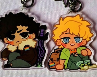 Percy Jackson Keychains Charms Nico DiAngelo & Will Solace