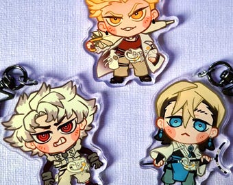 Gachiakuta Schlüsselanhänger Charms Dekorationen - Rudo, Enjin, Zanka