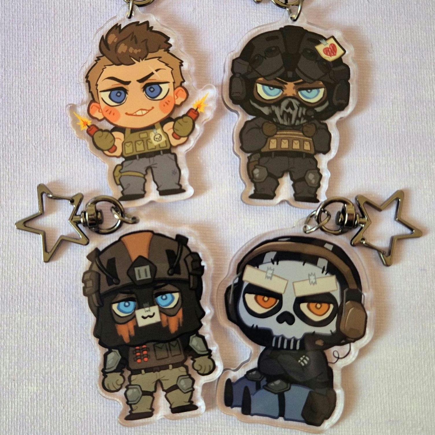 Kick'n Keegan Cod Matching Icons COD Keychains Call of Duty Ghost Soap König Keegan - Etsy