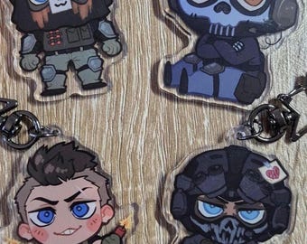 Call of Duty Keychains Ghost König Keegan Soap