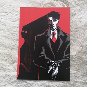 SoC Kaz & Inej Art Print A4 | Six of Crows Kaz Brekker and Inej Ghafa Grishaverse Art Noir