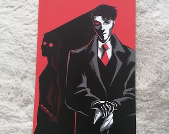 Kaz & Inej Art Print: Six of Crows Grishaverse (A4)