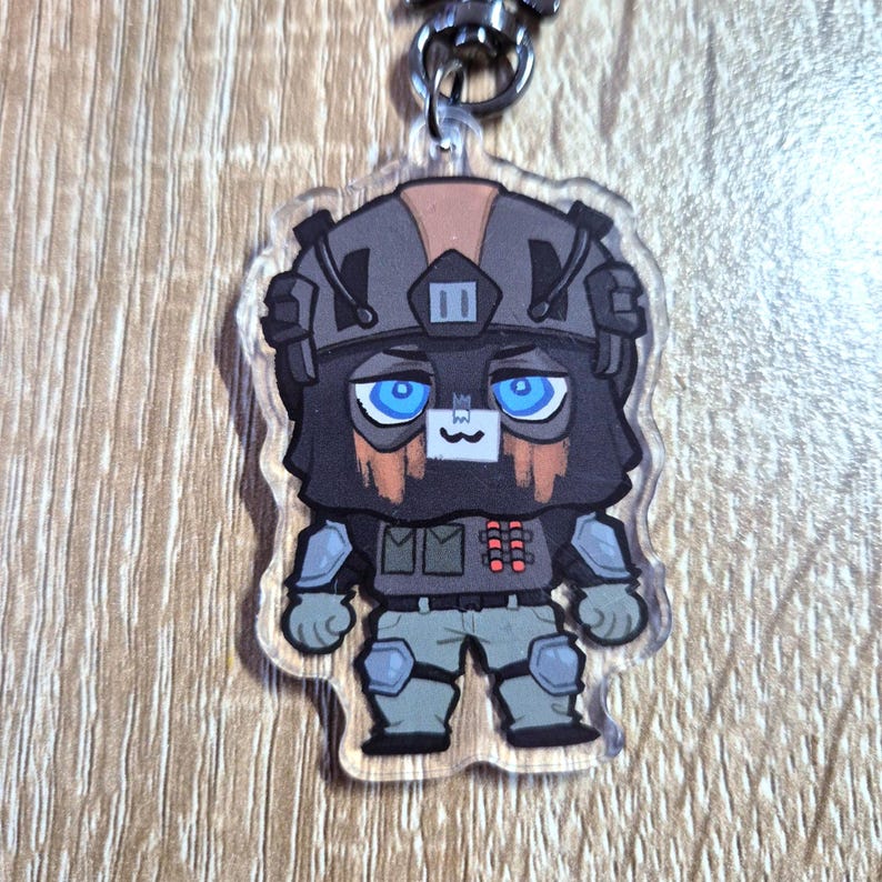 Cod Keychain Design COD Keychains Call of Duty Ghost Soap König Keegan - Etsy