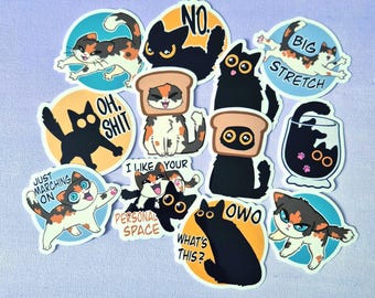 Katze Aufkleber Dekorationen Laptop Aufkleber