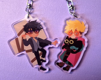 Trigun Stampede Keychain Vash Wolfwood Acrylic Charm 6cm