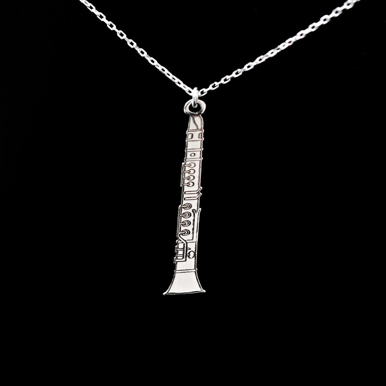 Little Necklace Musical Instrument Pendant 925 Etsy