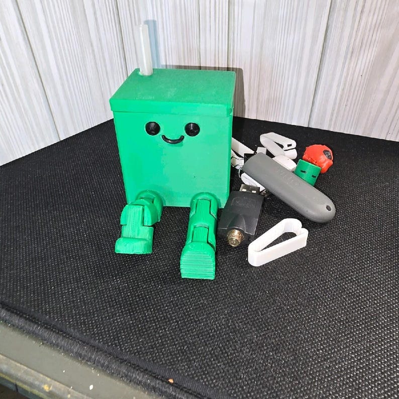 Articulated Juice Box Desk Organizer - Fun & Functional Storage - Etsy