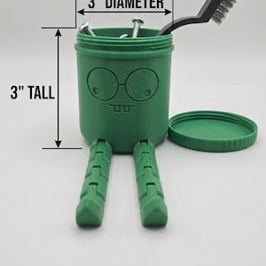 Flexi Jar Buddy - Gelede bureau-opbergpot, originele pot met schroefdeksel, ideaal als decoratie op een plank