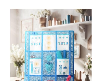 Embroidery machine Project (Daisy Sewing Organizer) Diy sewing room | diy embroidery | Partial In The Hoop | machine applique project