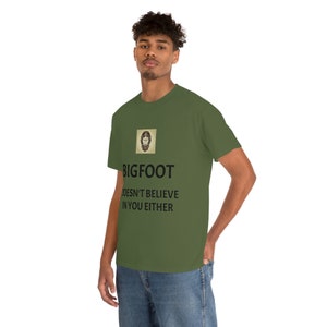 Big Foot Believer Unisex Heavy Cotton Tee