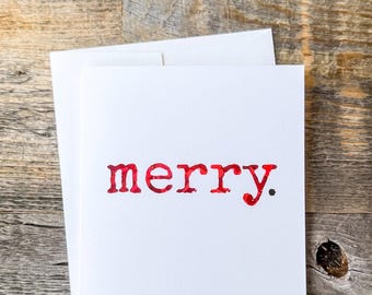 Merry. Holiday Card • Clean Scandinavian Christmas Greeting