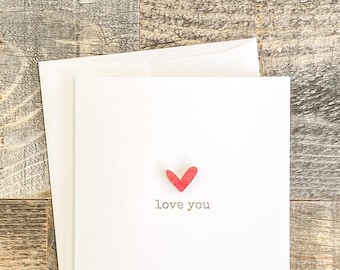 Elegant Love Card: Romantic Luxury Valentine for Loved Ones, Partners & Friends