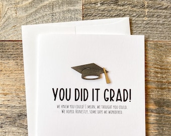 Foiled High School or College Graduation Congratulation  | Class of 2026