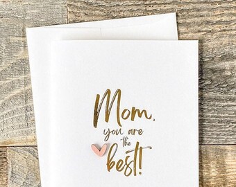 Foiled Valentine's Day Card: Wood Heart Embellishment