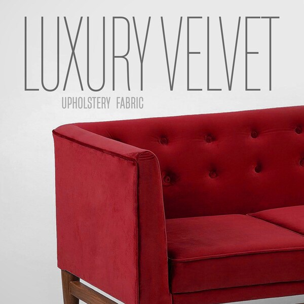 Velvet Upholstery Fabric Etsy