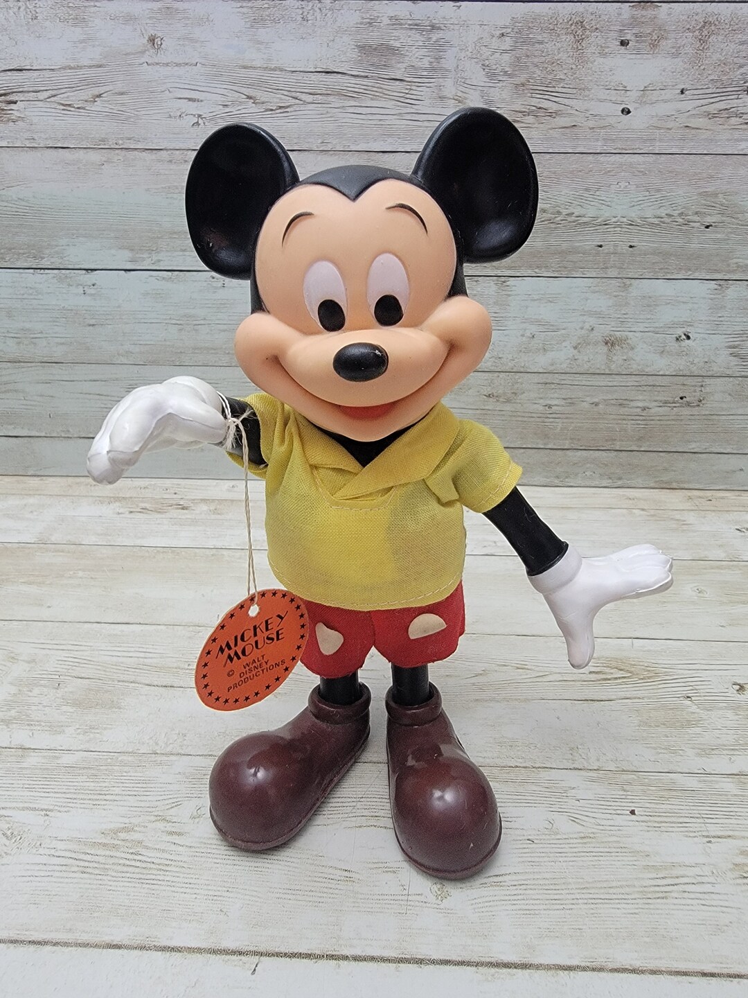 1970s Walt Disney Productions Mickey Mouse Posable Doll Dakin W/ Tag ...