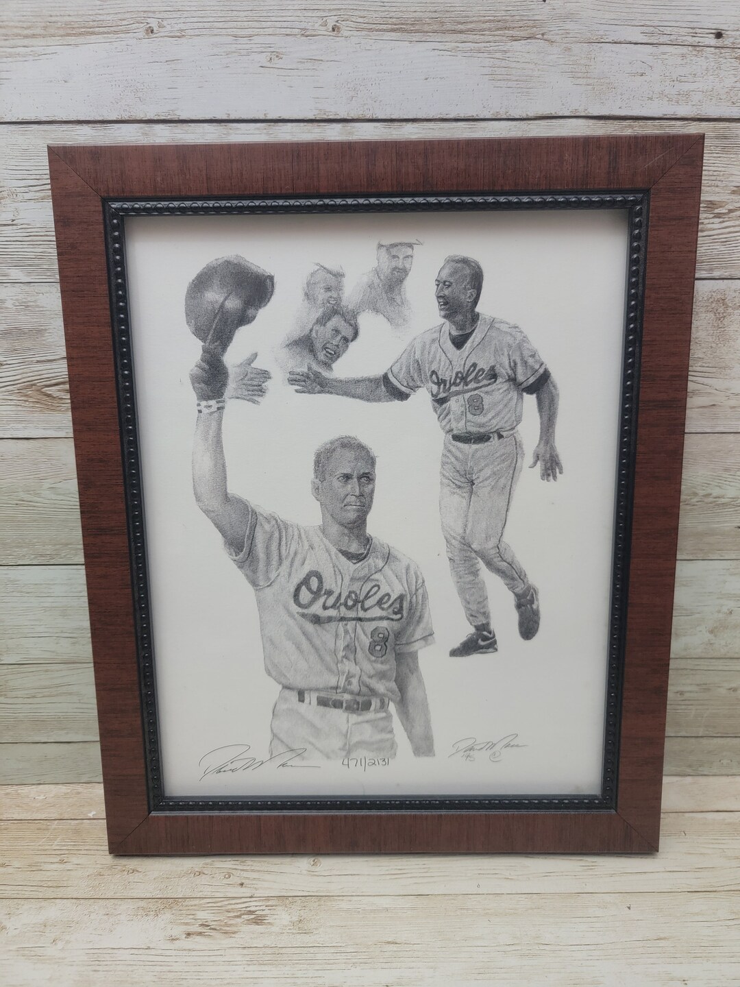 Cal Ripken JR MLB Limited Edition 471/2131 Framed Print Signed by ...