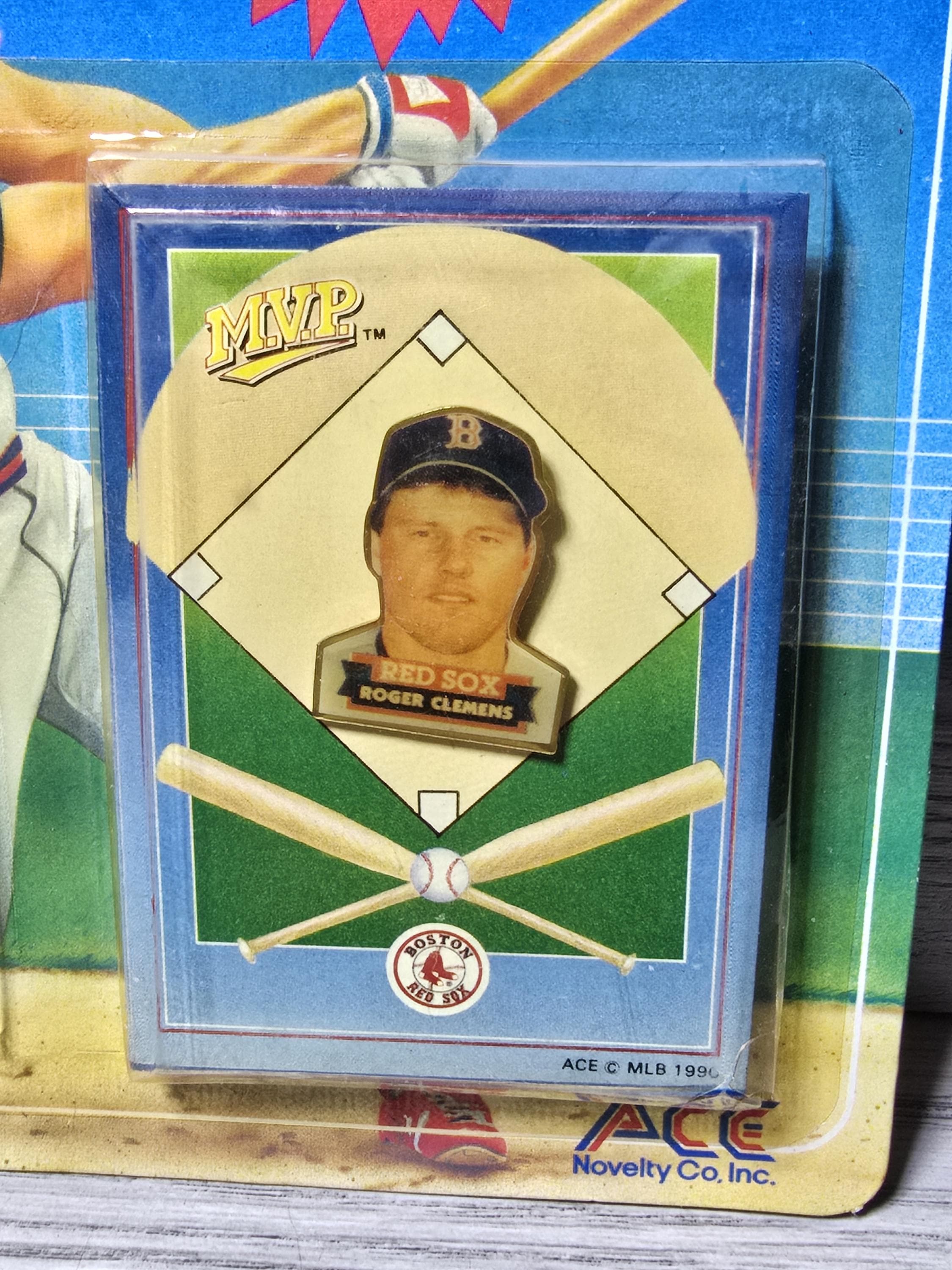 1990年 MVP 野球 MLB コレクターピン + カード ボストン レッド 