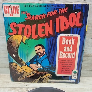 1973 GI Joe The Search For The Stolen Idol Record and Book