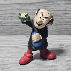 1978 Schleich Peyo Gargamel Potion Smurf Figure Toy 2.5&quot; PVC Rare