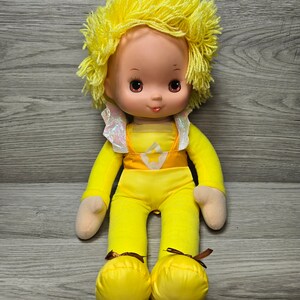 Rainbow Brite kanariegele pop - groot 21" - Etsy Nederland
