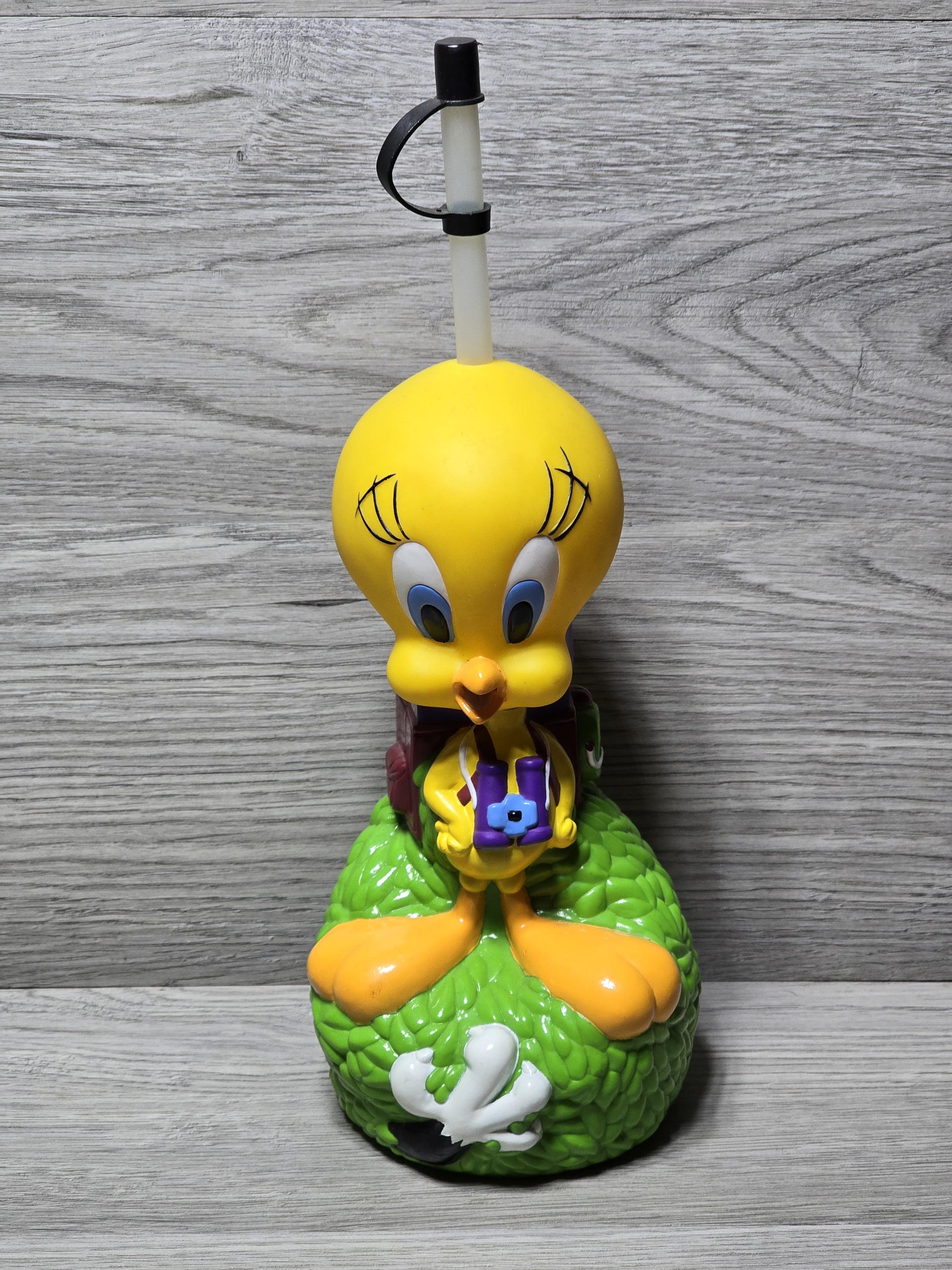 1997 Looney Tunes Tweety Bird Big-sipper Water Bottle Sylvester