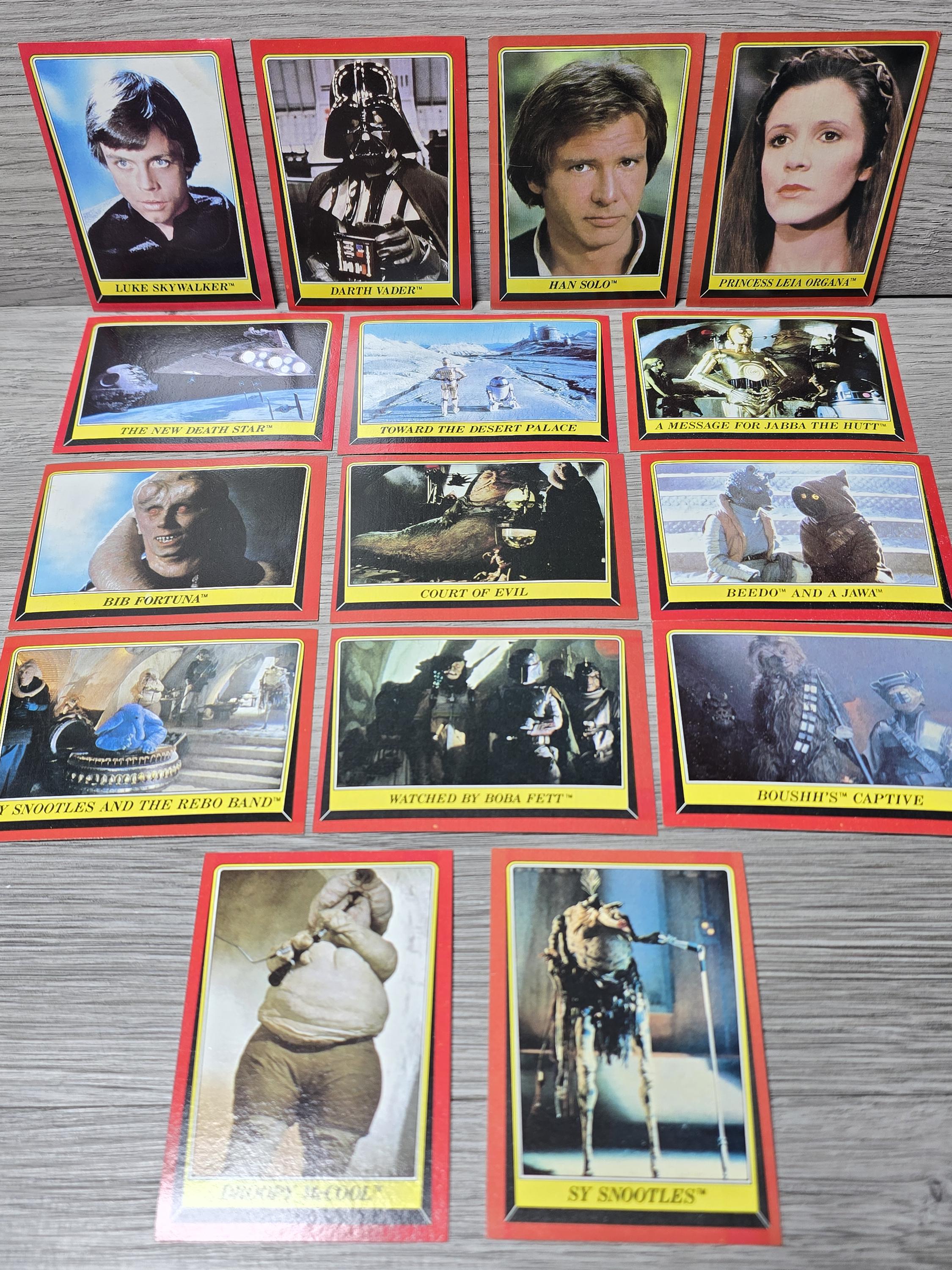 1983 Topps Star Wars Return of the Jedi Lot of 15 Cards - Etsy