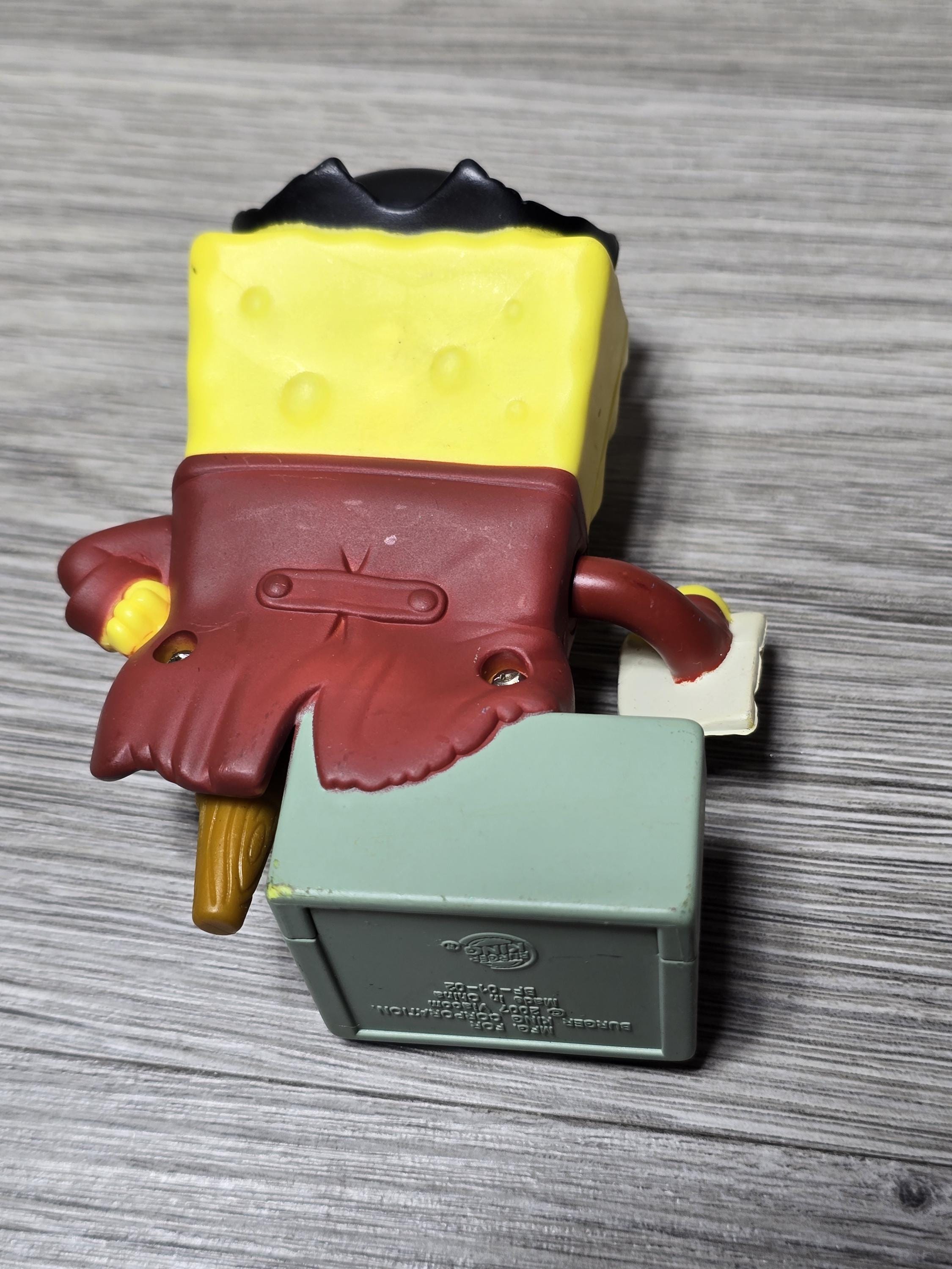 Spongebob Davey Jones Locker Pirate Burger King Figure - Etsy