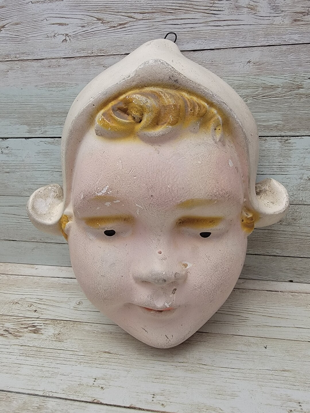 1940's Chalkware Dutch Girl String Holder Etsy