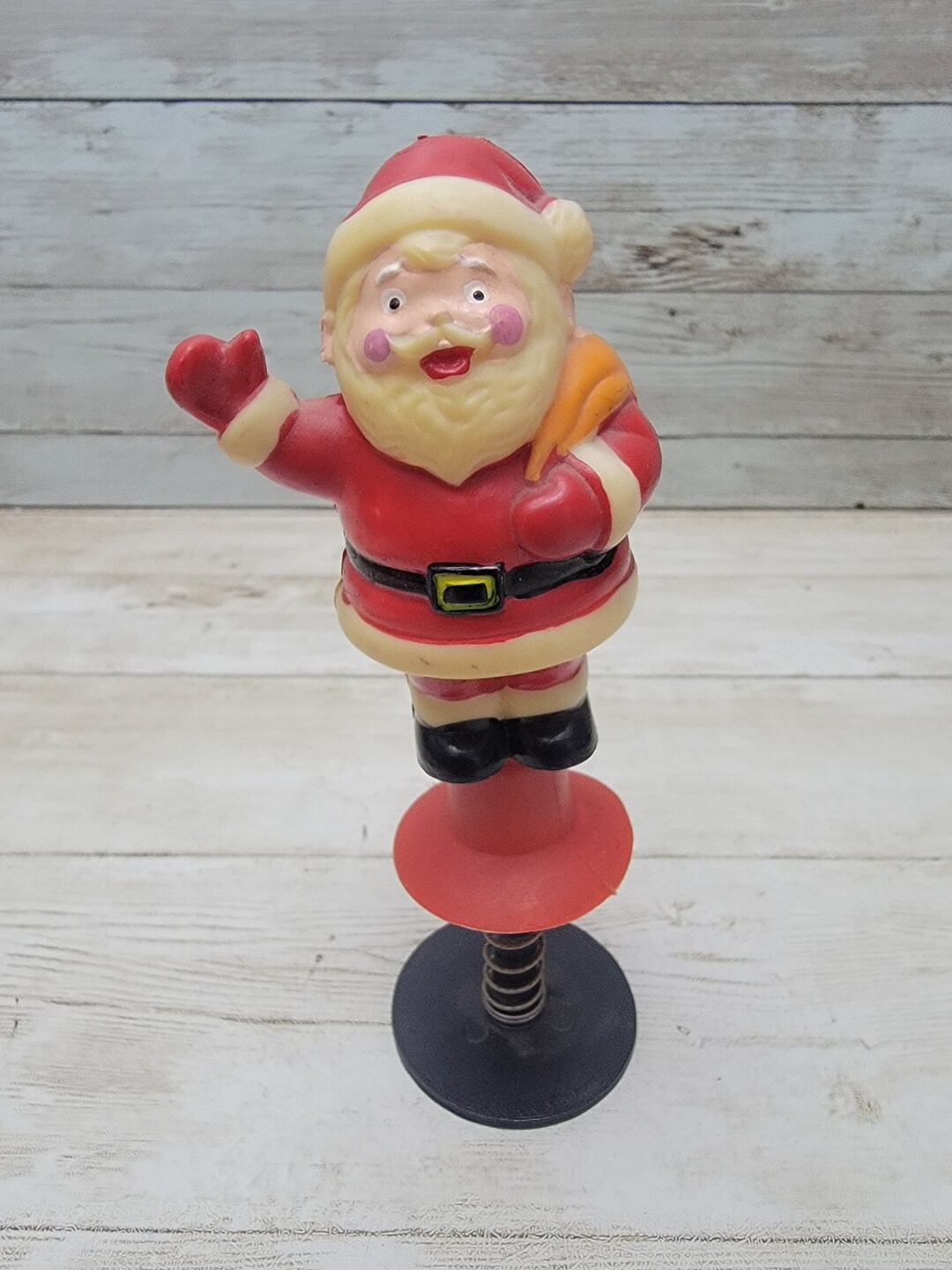 1960s Kurt Adler Christmas Santa Claus Bouncing on a Spring HONG KONG