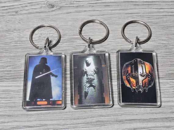 2005 Star Wars Darth Vader Han Solo Carbonite Acrylic Keychain