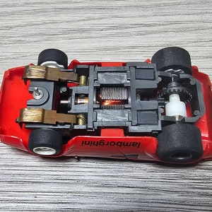 Tyco Lamborghini Countach HO Scale Slot Car probado en funcionamiento imagen 6