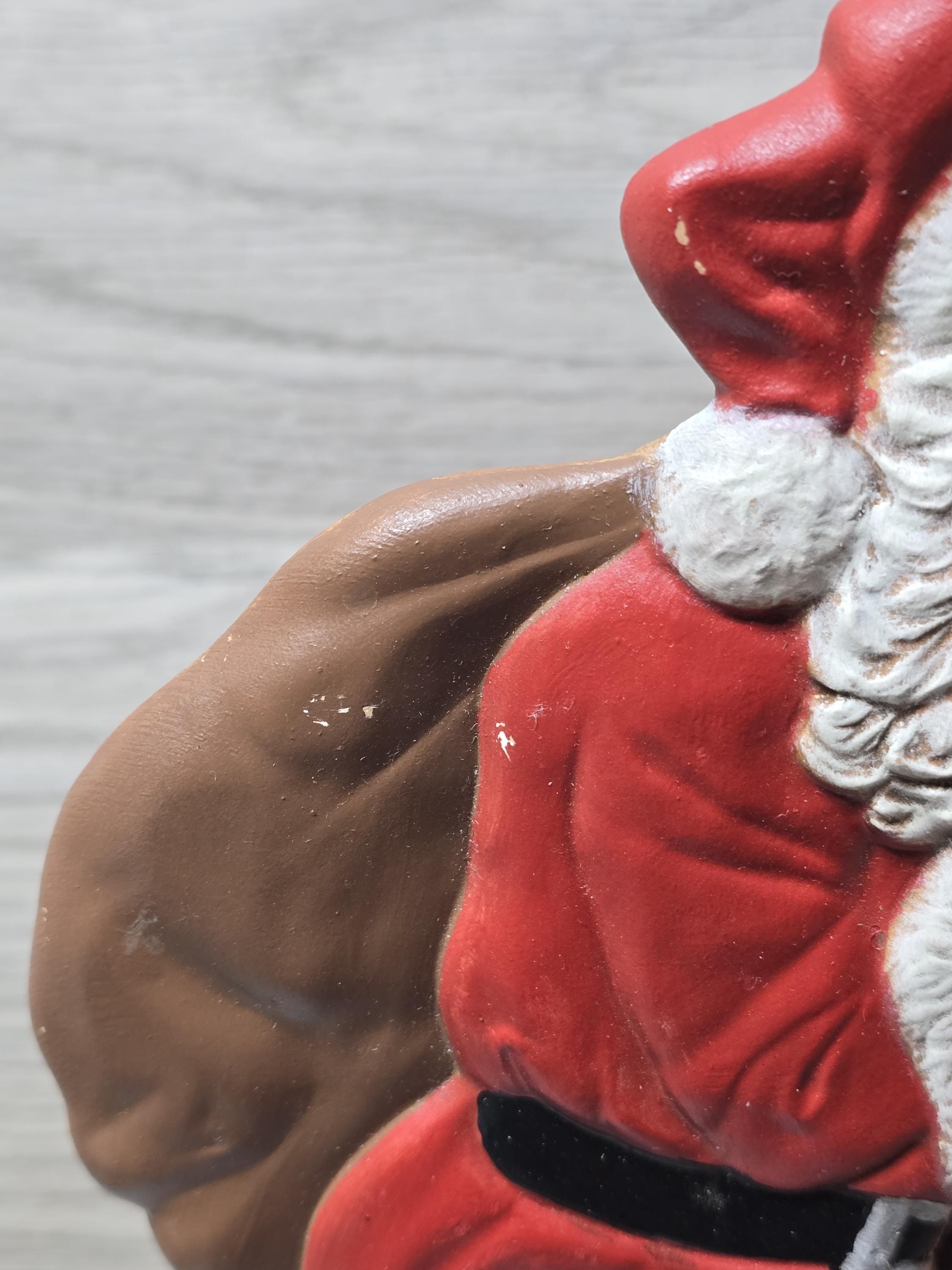 Vintage Tampa Bay Mold Company Christmas Santa and Chimney Light