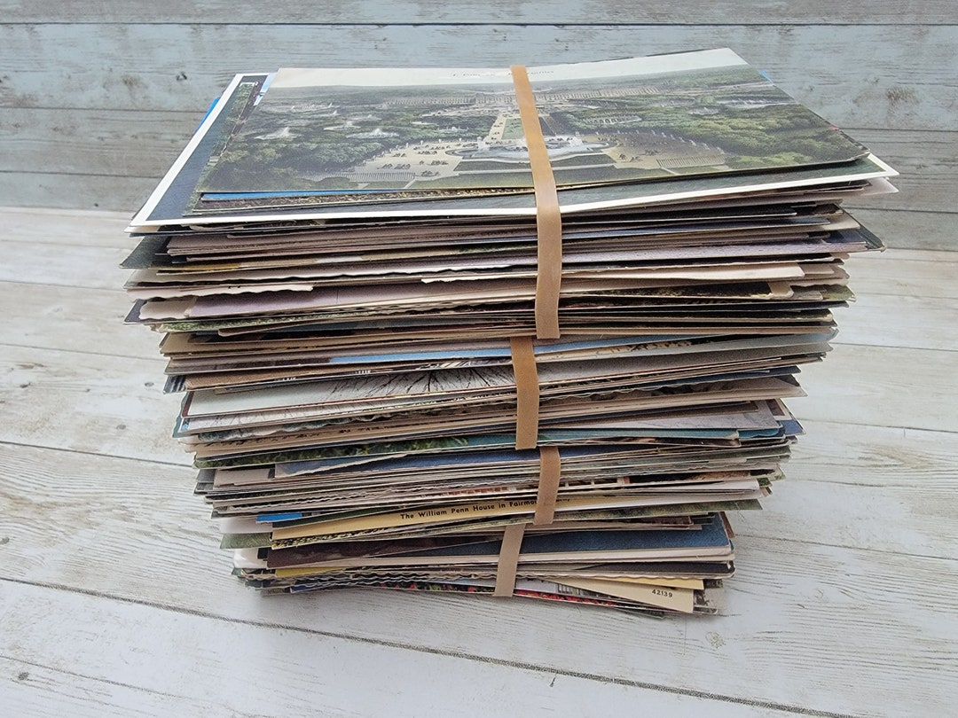 Bulk Postcard Lot of 400 Postcards old and Newer Random Cards Etsy
