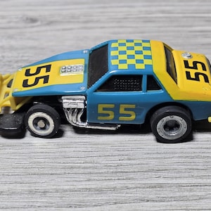 1977 Ideal TCR #55 Mustang Jam Car Slot Car 1:64 HO Scale Bench Tested Runs Slow
