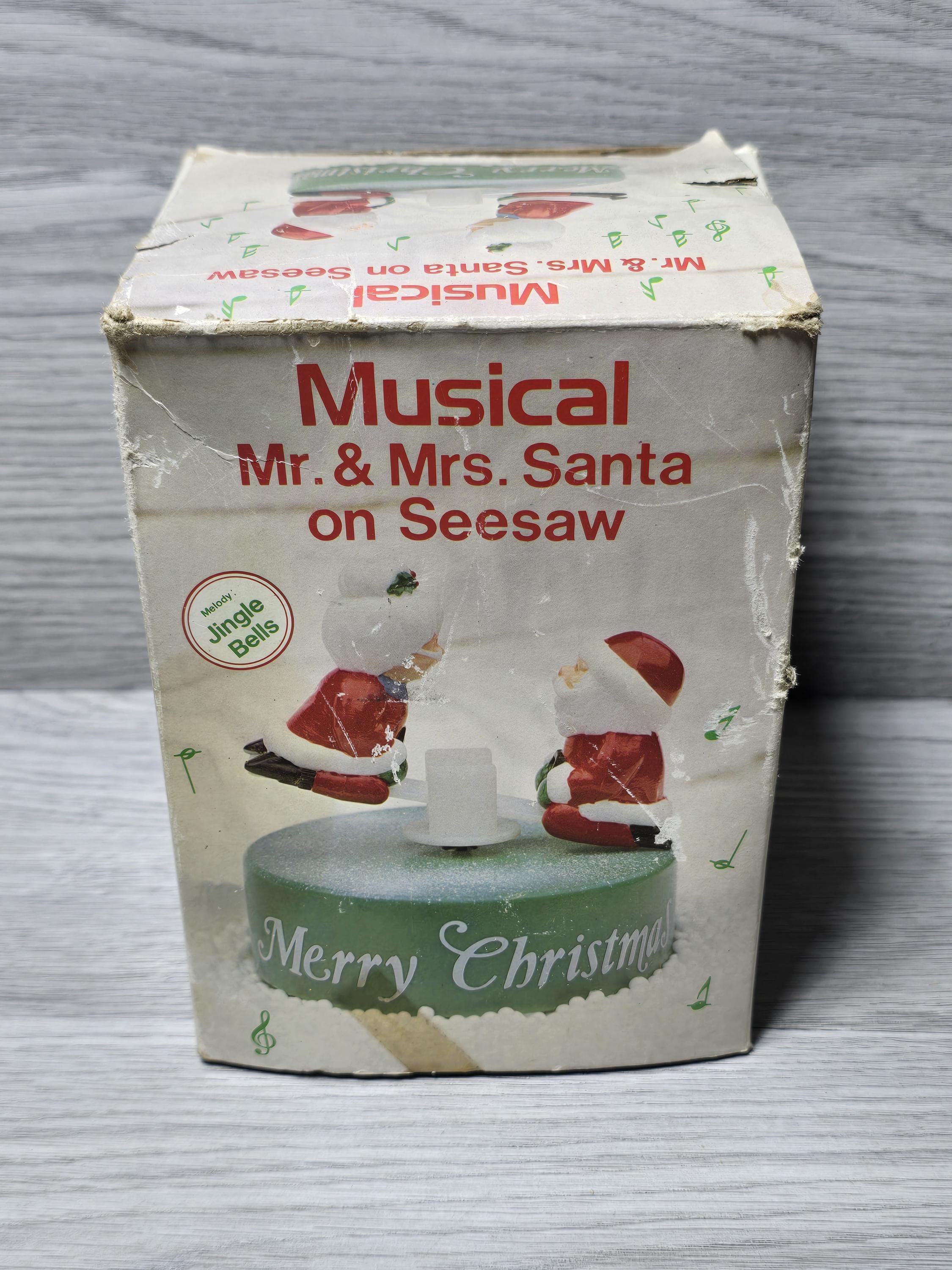 1981 クリスマス ユールタイド サンタ プラスチック シーソー ゼンマイ