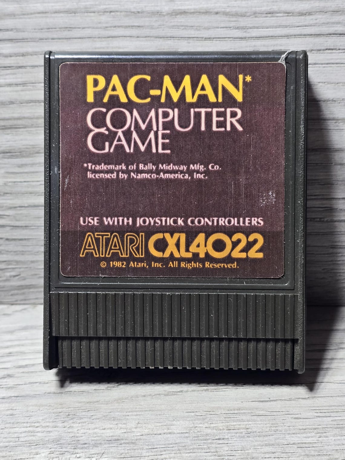 1982 Atari 400 CLX4020 Game Left Cartridge PAC-MAN Computer Game Pacman, foto 1 di 3