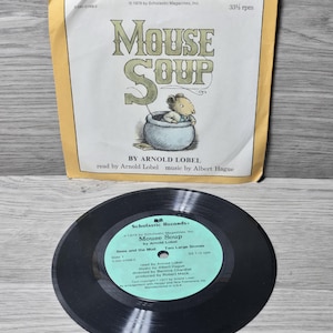 1978 Mouse Soup by Arnold Lobel - 7" 33 RPM Vinyl Record SCC 2807
